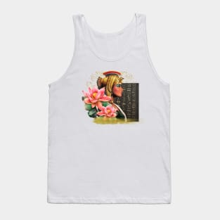 Cleopatra With Pink Lotus Tank Top